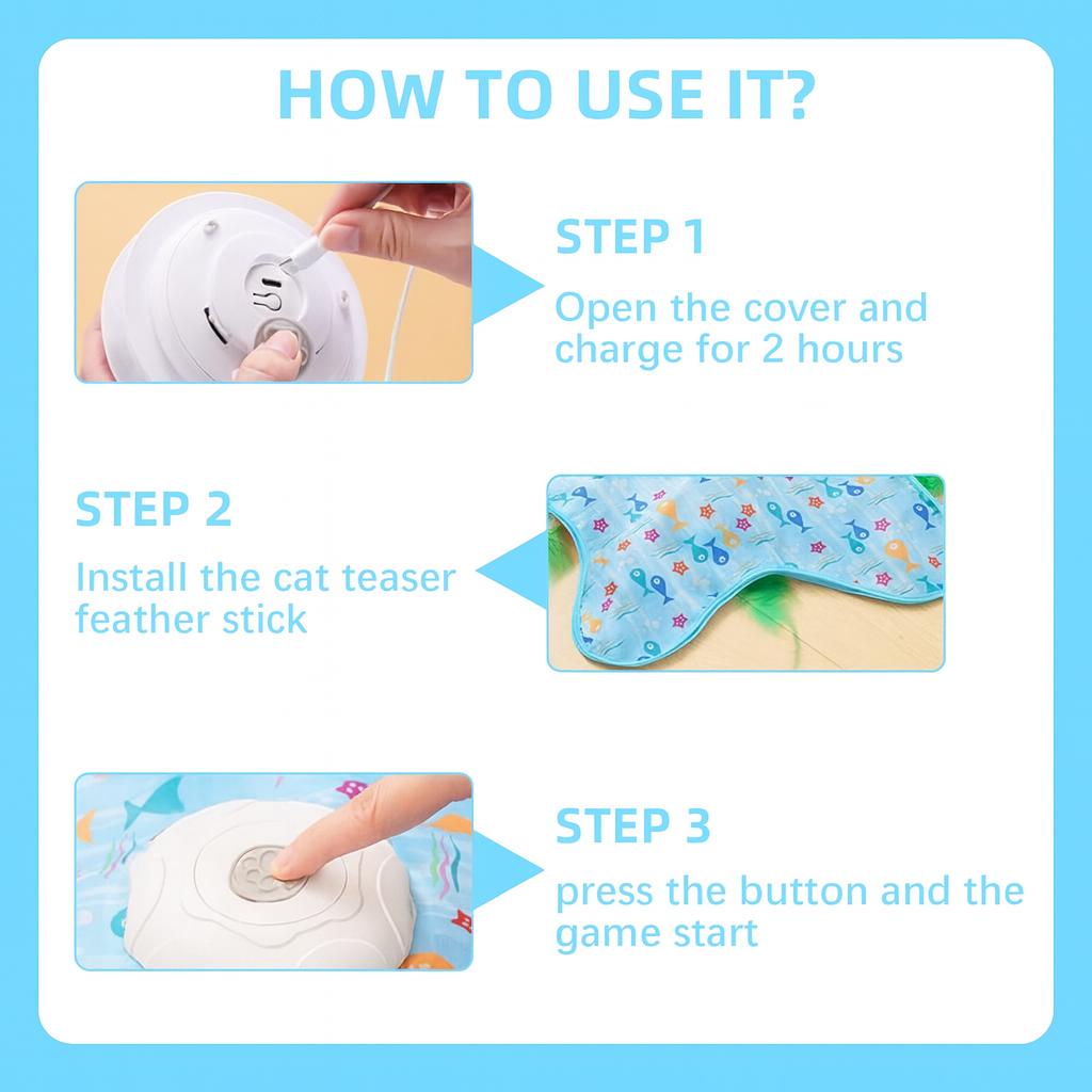 CatchyPaws™ Interactive Cat Mat